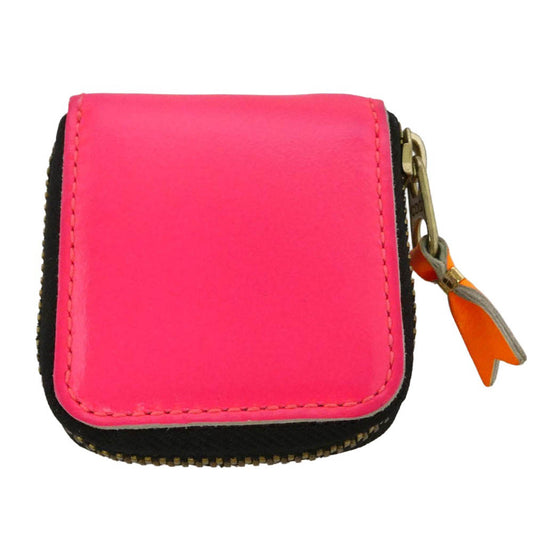 COMME des GARCONS コムデギャルソン SMALL COIN CASE スモール コインケース ピンク系 マルチカラー系【中古】