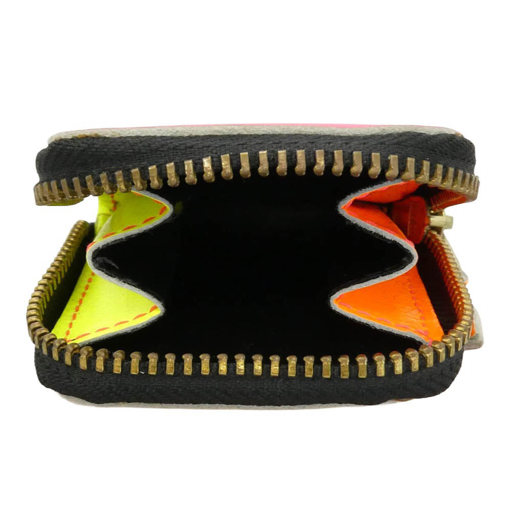 COMME des GARCONS コムデギャルソン SMALL COIN CASE スモール コインケース ピンク系 マルチカラー系【中古】