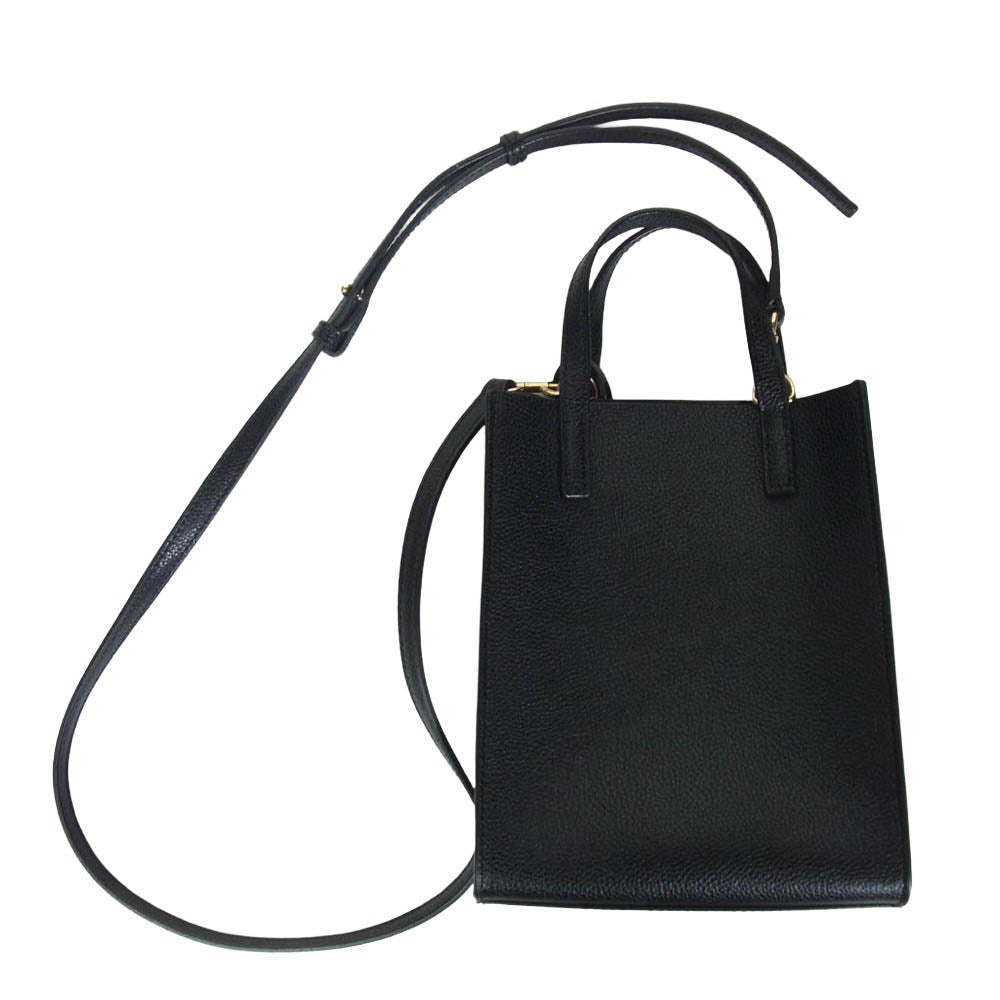 MARC JACOBS マークジェイコブス H001L03FA22-001 2way レザー ショルダー ハンドバッグ ブラック系【中古】