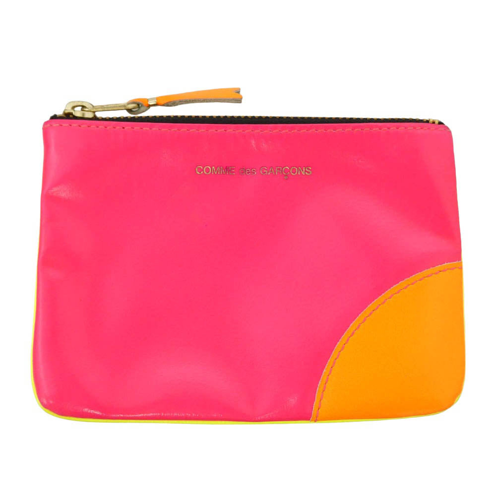 COMME des GARCONS コムデギャルソン SUPER FLUO ZIP POUCH スーパーフロー ジップポーチ コインケース 財布【中古】