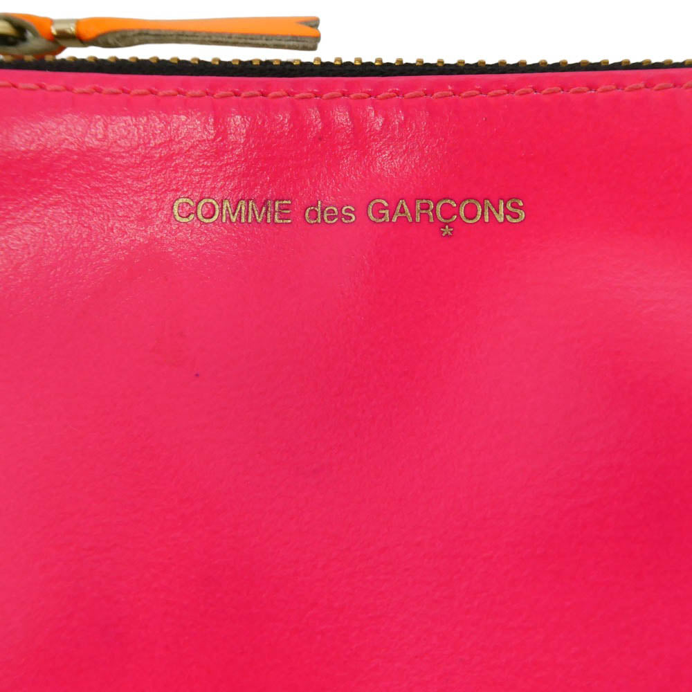 COMME des GARCONS コムデギャルソン SUPER FLUO ZIP POUCH スーパーフロー ジップポーチ コインケース 財布【中古】