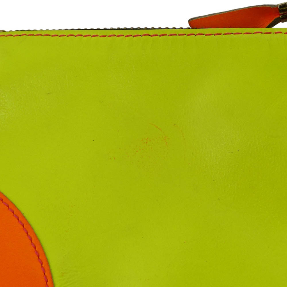 COMME des GARCONS コムデギャルソン SUPER FLUO ZIP POUCH スーパーフロー ジップポーチ コインケース 財布【中古】
