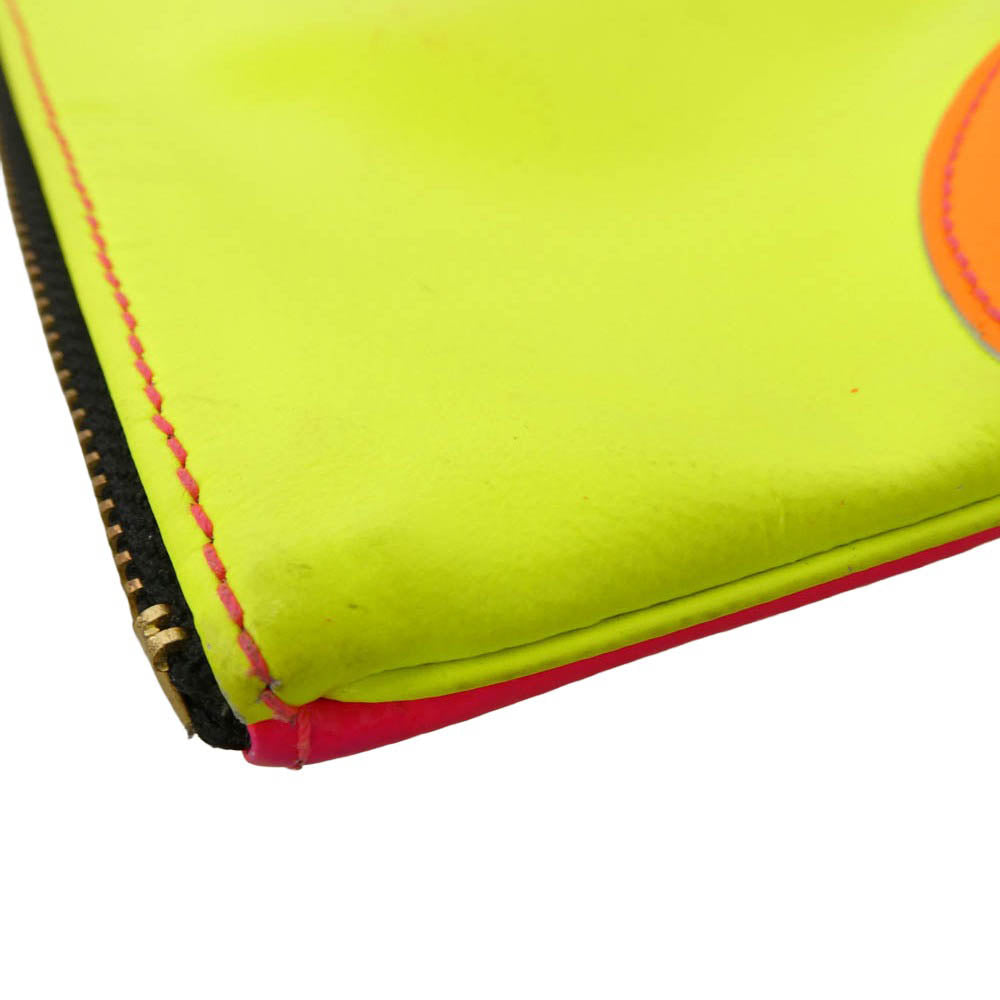 COMME des GARCONS コムデギャルソン SUPER FLUO ZIP POUCH スーパーフロー ジップポーチ コインケース 財布【中古】
