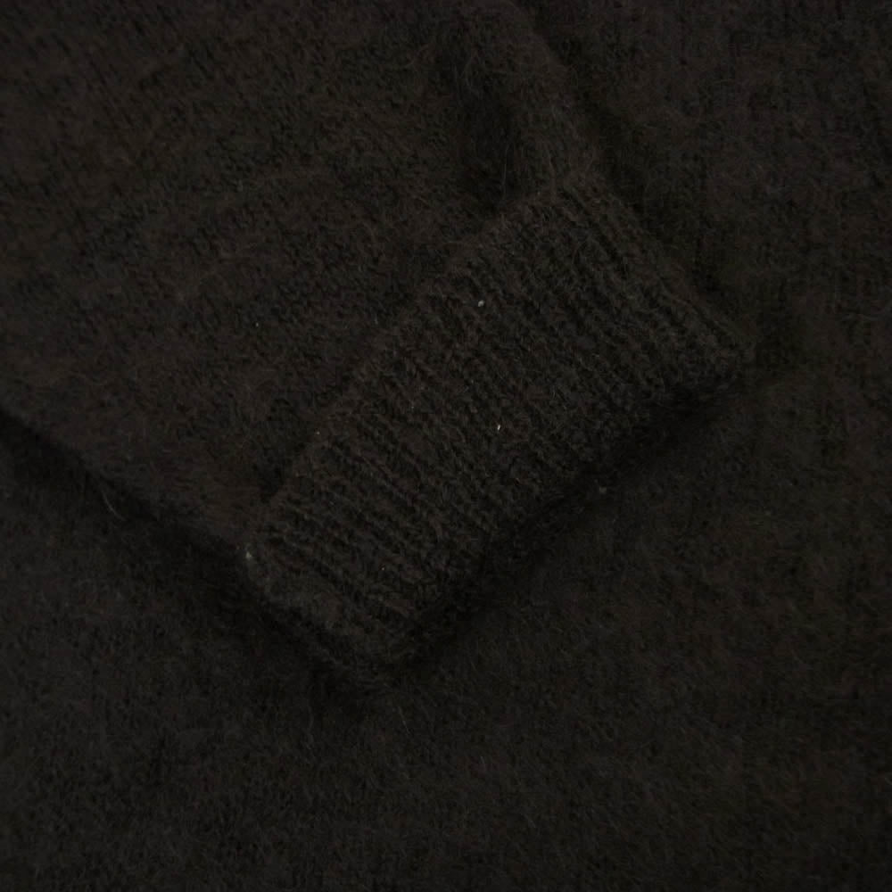 AURALEE オーラリー 22AW A22AC03KM BRUSHED SUPER KID MOHAIR KNIT LONG CARDIGAN モヘア ニット カーディガン ダークブラウン系 1【中古】