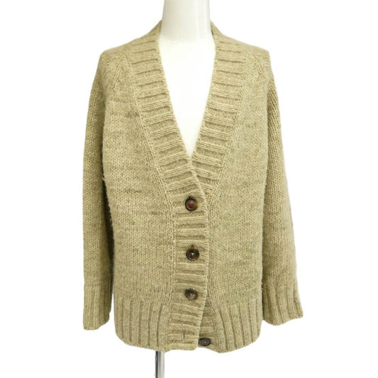 MAISON MARGIELA メゾンマルジェラ 22AW S51GP0222 四つタグ 4ライン BOTANICAL DYE CARDIGAN オーバーサイズ ローゲージ ボタニカルダイ アルパカ カーディガン グリーン系 4【中古】