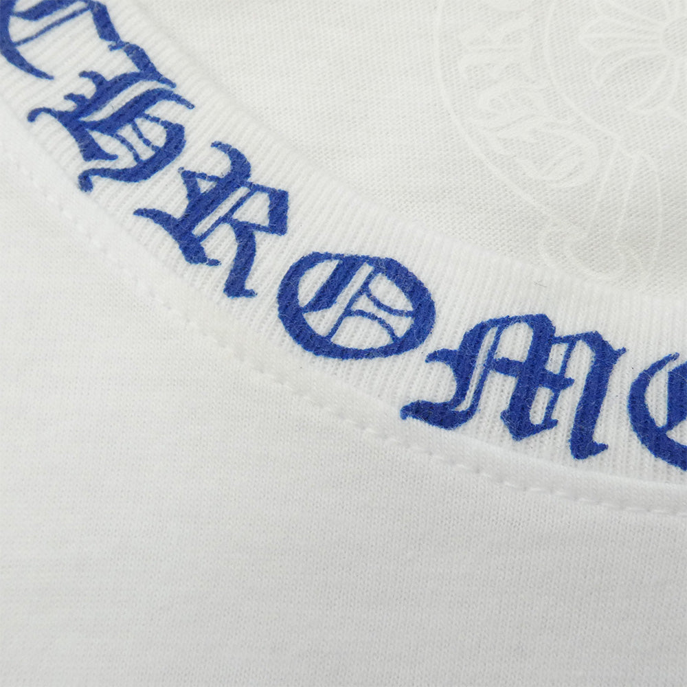 CHROME HEARTS クロムハーツ（原本無） CH LS NECK LOGO ネックロゴ アーム メッセージプリント 長袖 Tシャツ カットソー ホワイト XL XL【中古】
