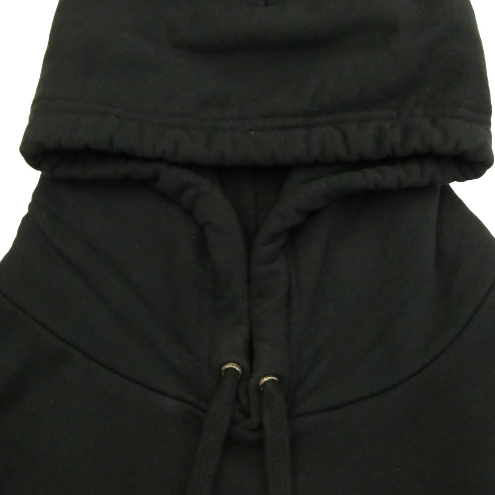 CHROME HEARTS クロムハーツ（原本無） VERTICAL LOGO HOODIE ヴァーティカルロゴ プルオーバー パーカー フーディ アームロゴ スウェットパーカー ブラック系 XL【中古】