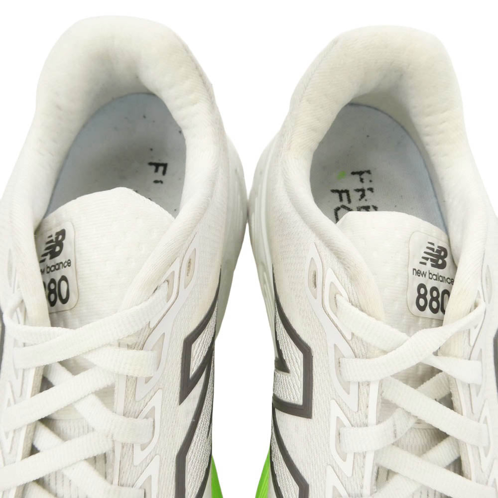 NEW BALANCE ニューバランス M880D15 Fresh Foam X 880V15 フレッシュフォームX 880V15 ローカット スニーカー ホワイト系 ライトグリーン系 26cm【中古】