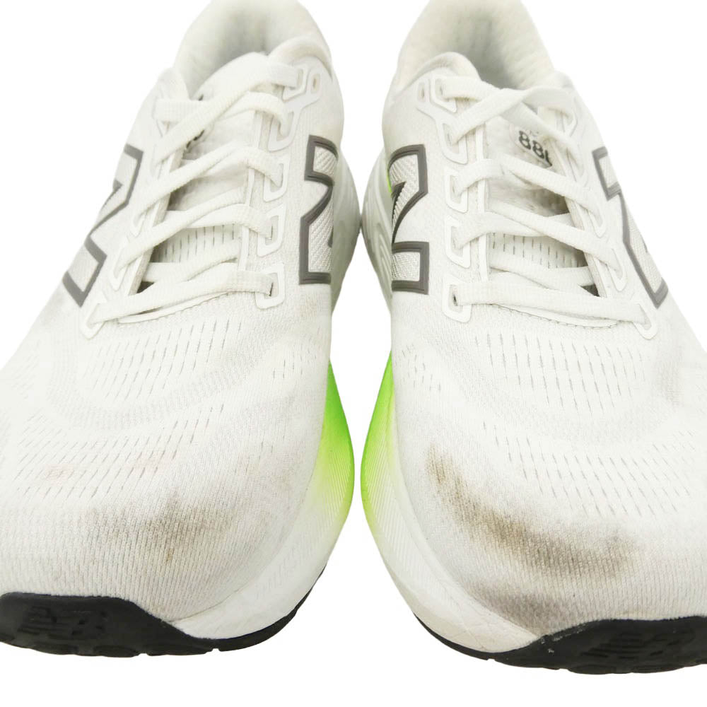 NEW BALANCE ニューバランス M880D15 Fresh Foam X 880V15 フレッシュフォームX 880V15 ローカット スニーカー ホワイト系 ライトグリーン系 26cm【中古】