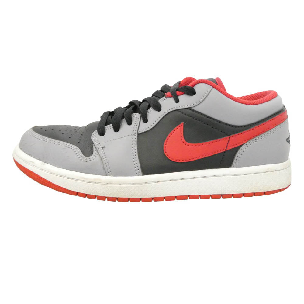NIKE ナイキ 553558-060 Air Jordan 1 Low Cement Red エアジョーダン1 ロー セメントレッド ローカット スニーカー マルチカラー系 26cm【中古】