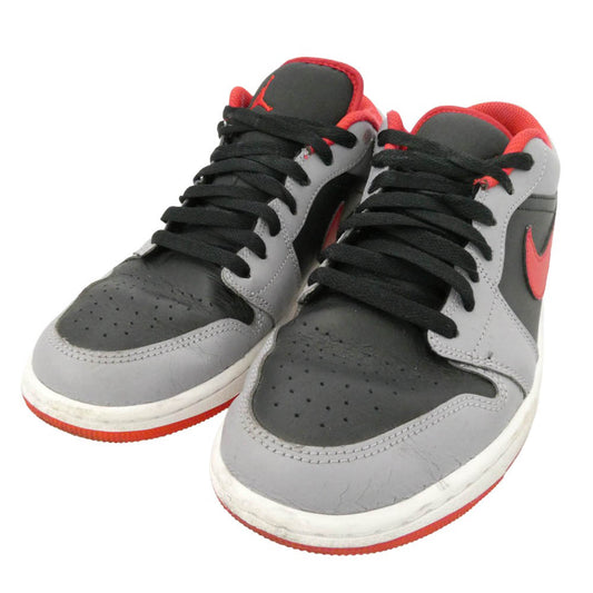 NIKE ナイキ 553558-060 Air Jordan 1 Low Cement Red エアジョーダン1 ロー セメントレッド ローカット スニーカー マルチカラー系 26cm【中古】