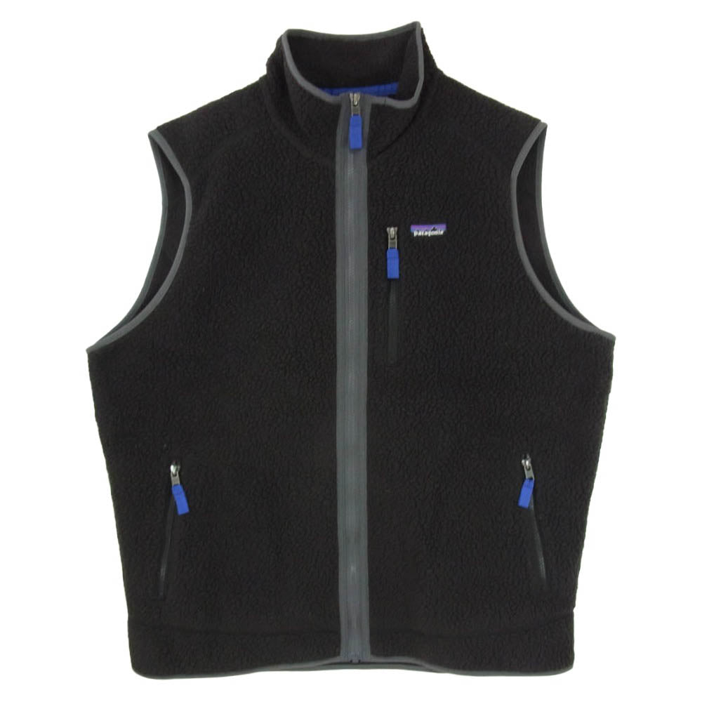 patagonia パタゴニア 25AW 22821 M S RETRO PILE VEST メンズ レトロ パイル フリース ベスト ブラック系 XL【中古】