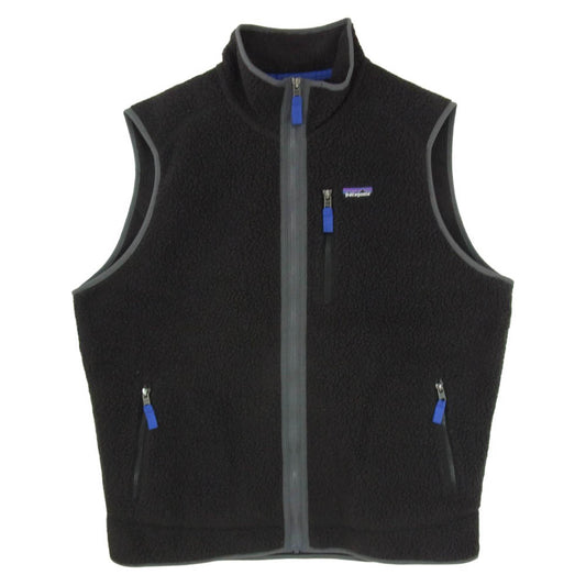 patagonia パタゴニア 25AW 22821 M S RETRO PILE VEST メンズ レトロ パイル フリース ベスト ブラック系 XL【中古】