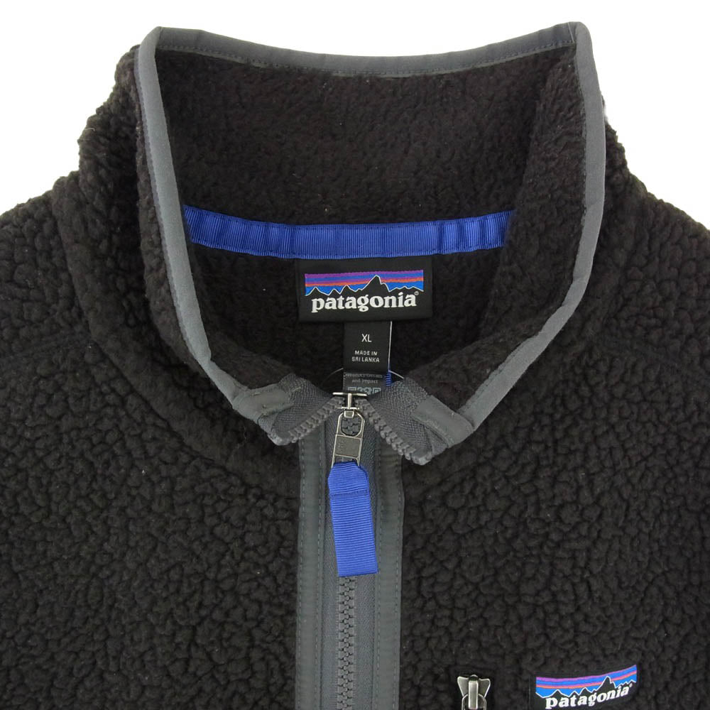 patagonia パタゴニア 25AW 22821 M S RETRO PILE VEST メンズ レトロ パイル フリース ベスト ブラック系 XL【中古】