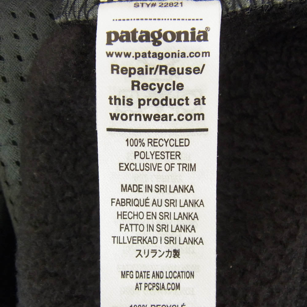 patagonia パタゴニア 25AW 22821 M S RETRO PILE VEST メンズ レトロ パイル フリース ベスト ブラック系 XL【中古】