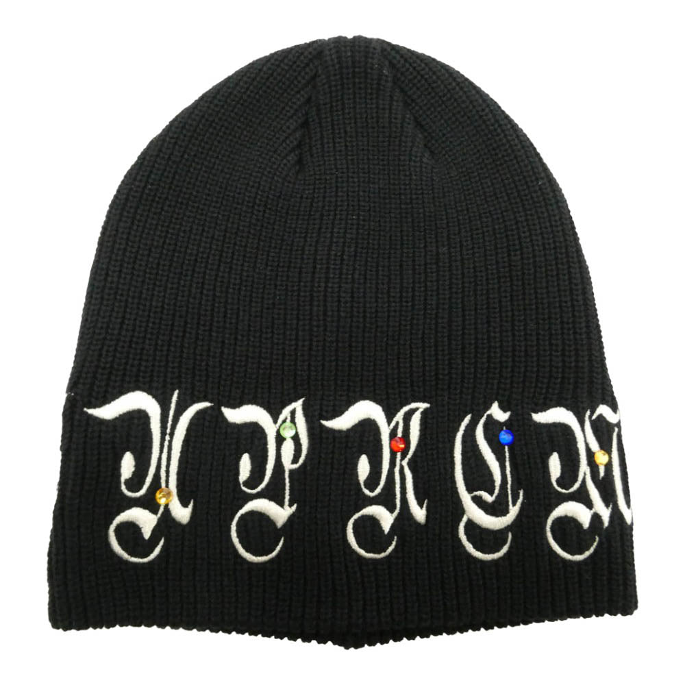 Supreme シュプリーム 25AW x 蒼産業 AOI Gems Beanie ジェムズ ビーニー ニット キャップ 帽子 ブラック系 58cm【美品】【中古】