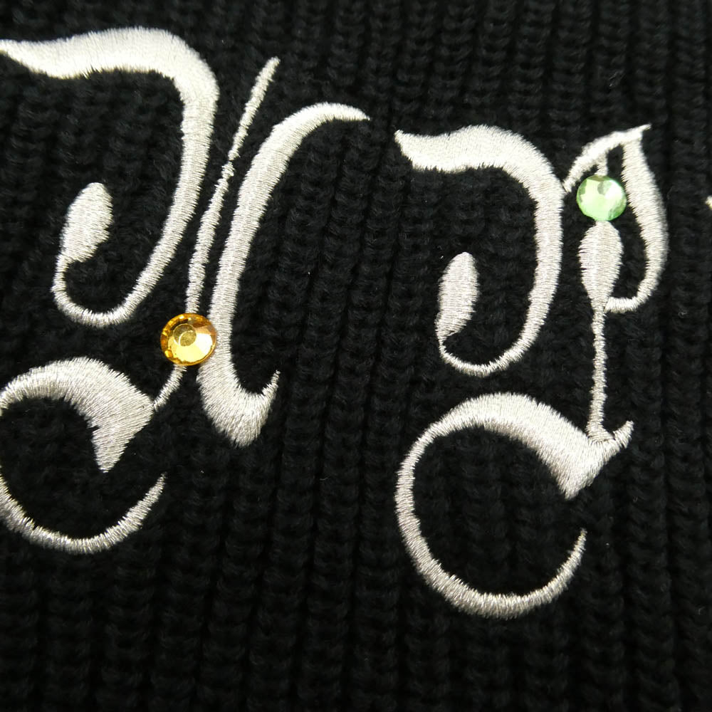 Supreme シュプリーム 25AW x 蒼産業 AOI Gems Beanie ジェムズ ビーニー ニット キャップ 帽子 ブラック系 58cm【美品】【中古】