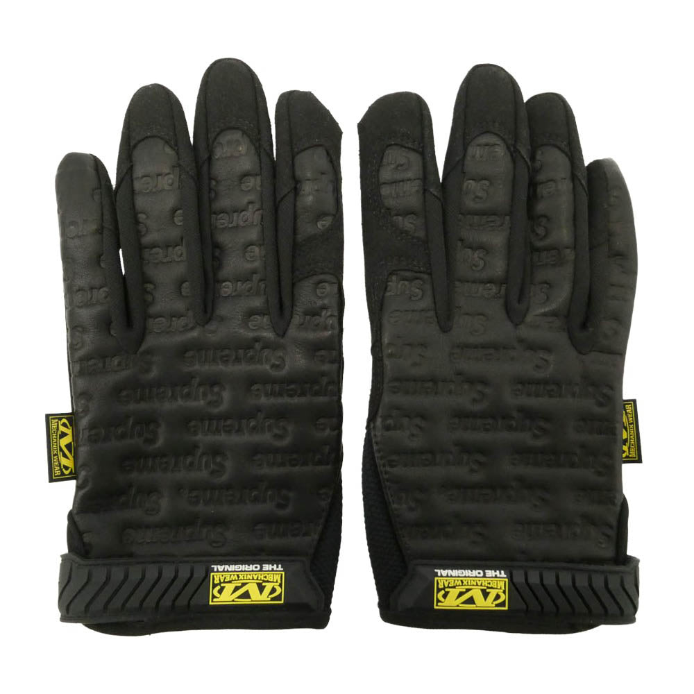 Supreme シュプリーム 24SS x Mechanix メカニクス Leather Work Gloves レザー ワーク グローブ 手袋 ブラック系 US10【中古】