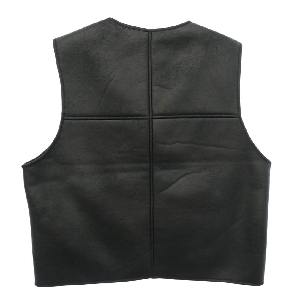Supreme シュプリーム 24AW Reversible Faux Shearling Work Vest リバーシブル フォー シアリング ワーク ボア ベスト ブラック系【美品】【中古】