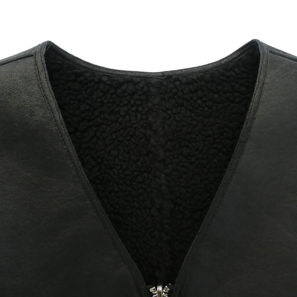 Supreme シュプリーム 24AW Reversible Faux Shearling Work Vest リバーシブル フォー シアリング ワーク ボア ベスト ブラック系【美品】【中古】