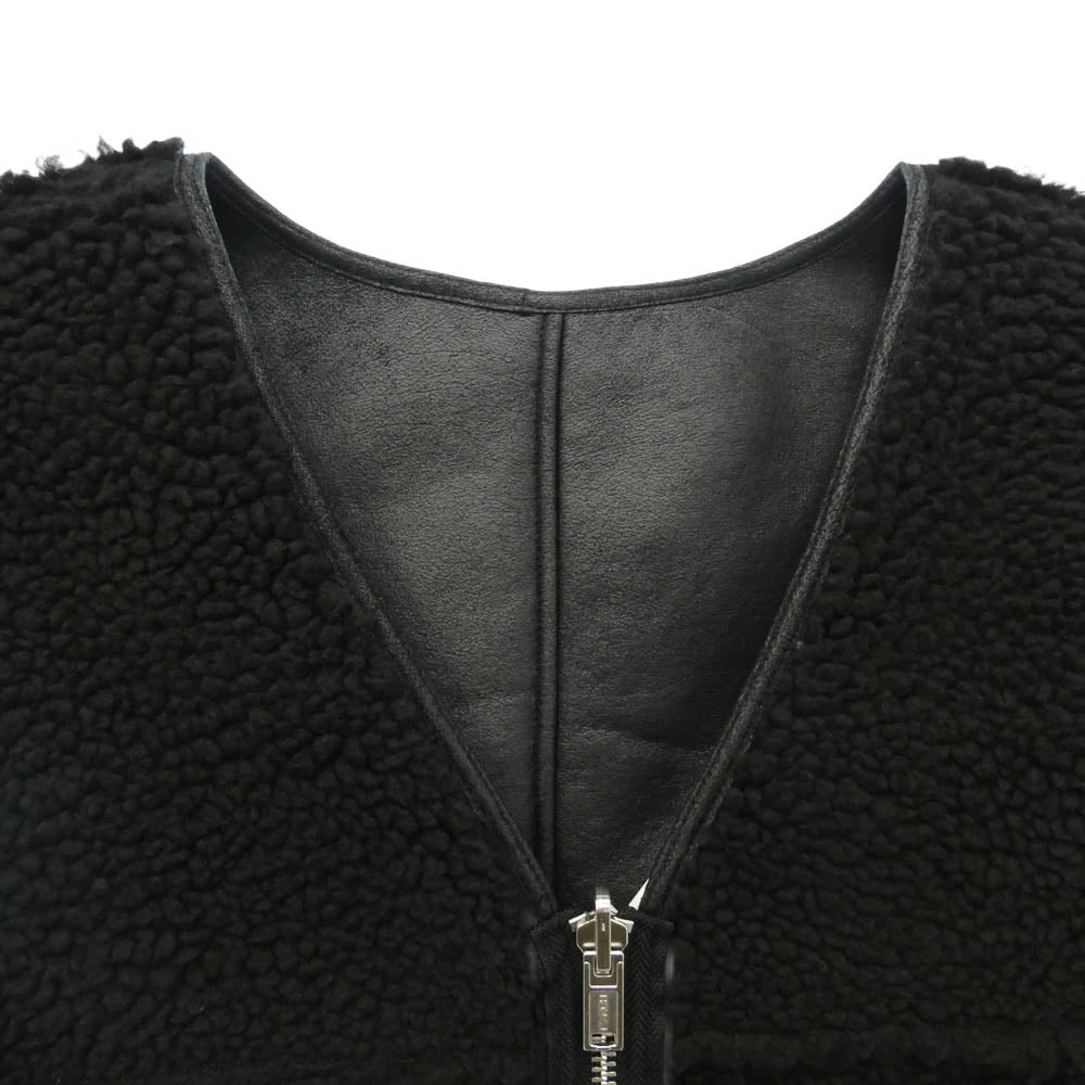 Supreme シュプリーム 24AW Reversible Faux Shearling Work Vest リバーシブル フォー シアリング ワーク ボア ベスト ブラック系【美品】【中古】