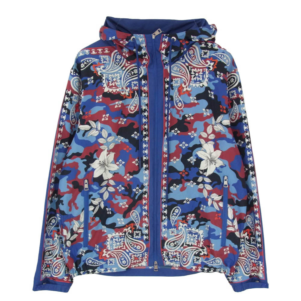MONCLER モンクレール I10911A00162 596U0 モンクレールジャパンタグ HOTAY ペイズリー カモ柄 フーデッド ナイロン ジャケット ブルー系 2【中古】