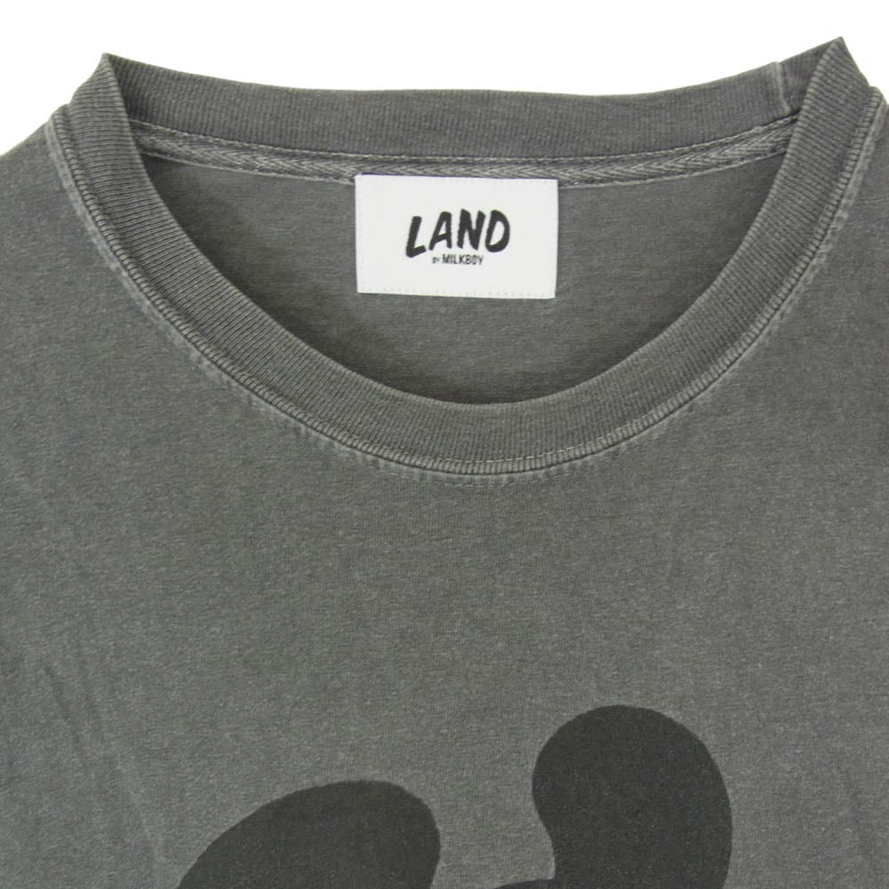 MILKBOY ミルクボーイ 60223206 LAND by MILKBOY RATS GUNNER TEE クルーネック 半袖 Tシャツ グレー系 サイズ表記無【中古】
