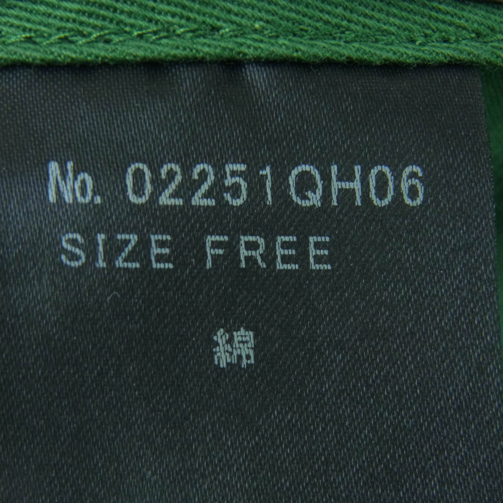 HYSTERIC GLAMOUR ヒステリックグラマー 25SS 02251QH06 HG RAINBOW CAP エイチジー レインボー キャップ 帽子 グリーン系 オフホワイト系 FREE【中古】