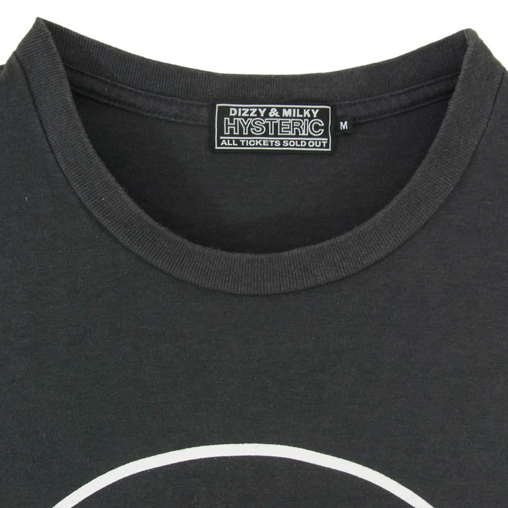 HYSTERIC GLAMOUR ヒステリックグラマー 25SS 02251CT21 HYSTERIC LOVERS ヒステリックラバーズ ガールプリント クルーネック 半袖 Tシャツ ブラック系 M【中古】