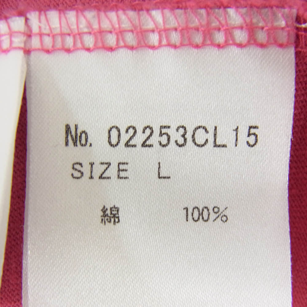HYSTERIC GLAMOUR ヒステリックグラマー 25AW 02253CL15 HYSDEVIL RECORDS ヒスデビルレコード ロングスリーブ Tシャツ 長袖 カットソー ピンク系 L【中古】