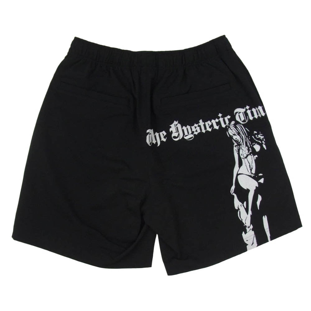 HYSTERIC GLAMOUR ヒステリックグラマー 25SS 02251CP06 HYSTERIC TIMES ヒステリックタイムズ ショーツ ハーフパンツ ブラック系 S【中古】