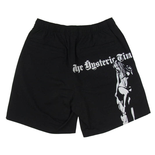 HYSTERIC GLAMOUR ヒステリックグラマー 25SS 02251CP06 HYSTERIC TIMES ヒステリックタイムズ ショーツ ハーフパンツ ブラック系 S【中古】
