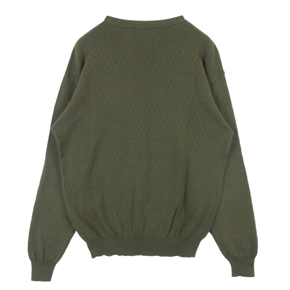 HYSTERIC GLAMOUR ヒステリックグラマー 19AW 02193NS01 HG ARTS CENTER アーチラベルロゴ コットン ニット セーター グレイッシュオリーブ系 M【中古】