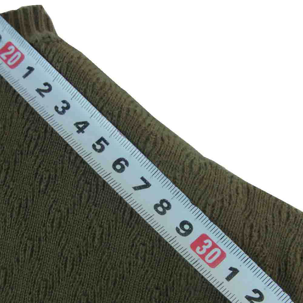 HYSTERIC GLAMOUR ヒステリックグラマー 19AW 02193NS01 HG ARTS CENTER アーチラベルロゴ コットン ニット セーター グレイッシュオリーブ系 M【中古】
