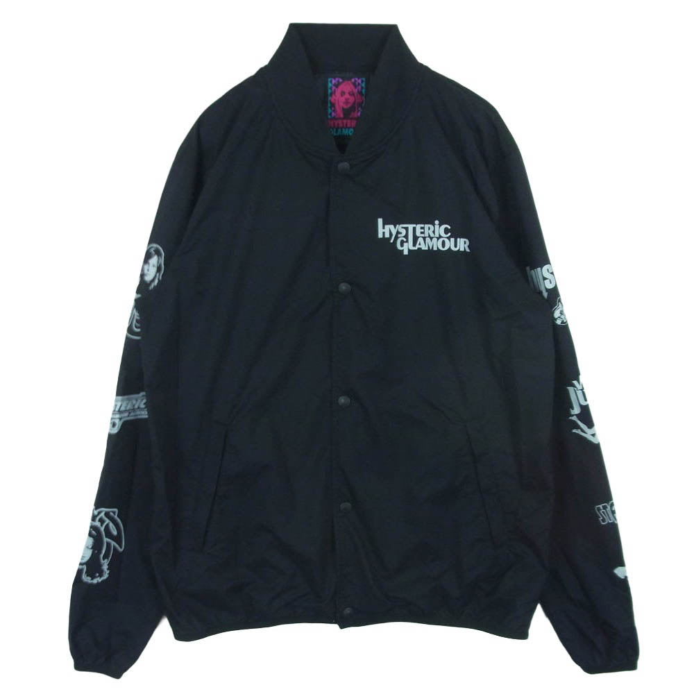 HYSTERIC GLAMOUR ヒステリックグラマー 18SS 02182AB01 ARM LOGO PERTEX JACKET アームロゴ ナイロン ブルゾン ジャケット ブラック系 M【中古】
