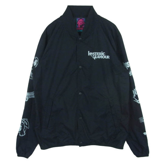 HYSTERIC GLAMOUR ヒステリックグラマー 18SS 02182AB01 ARM LOGO PERTEX JACKET アームロゴ ナイロン ブルゾン ジャケット ブラック系 M【中古】
