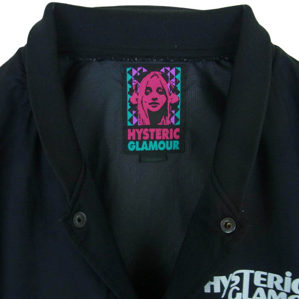 HYSTERIC GLAMOUR ヒステリックグラマー 18SS 02182AB01 ARM LOGO PERTEX JACKET アームロゴ ナイロン ブルゾン ジャケット ブラック系 M【中古】