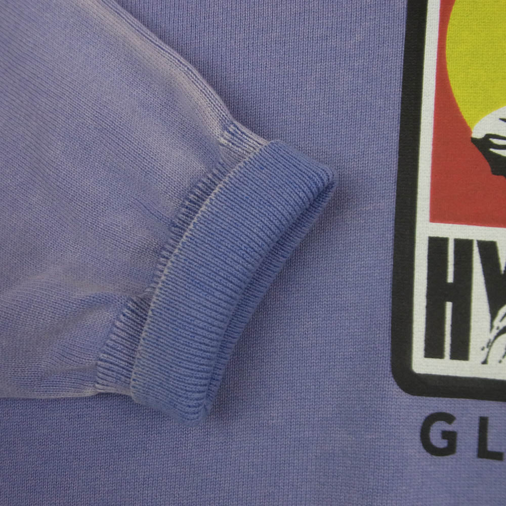 HYSTERIC GLAMOUR ヒステリックグラマー 26SS 02261NS04 HYSTERIC SUN GIRL ヒステリックサンガール フェード加工 クルーネック ニット セーター パープル系 M【中古】