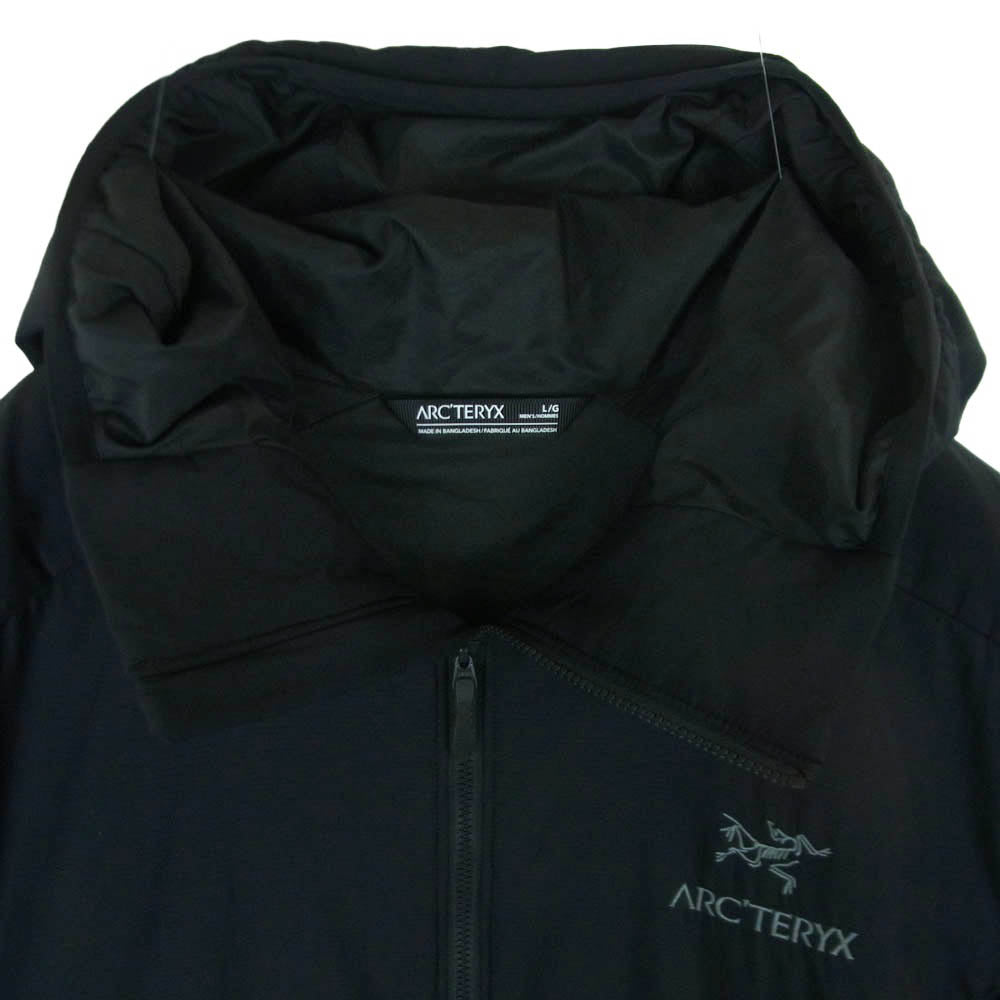 ARC'TERYX アークテリクス X000007487 ATOM HOODY アトム フーディ 中綿 ジャケット ダークネイビー系 ブラック系 黒に近いダークネイビー系 L【美品】【中古】