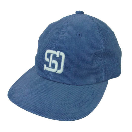 STANDARD CALIFORNIA スタンダードカリフォルニア Corduroy Logo Baseball Cap コーデュロイ ロゴ ベースボール キャップ 帽子 ブルー系 サイズ表記なし【極上美品】【中古】