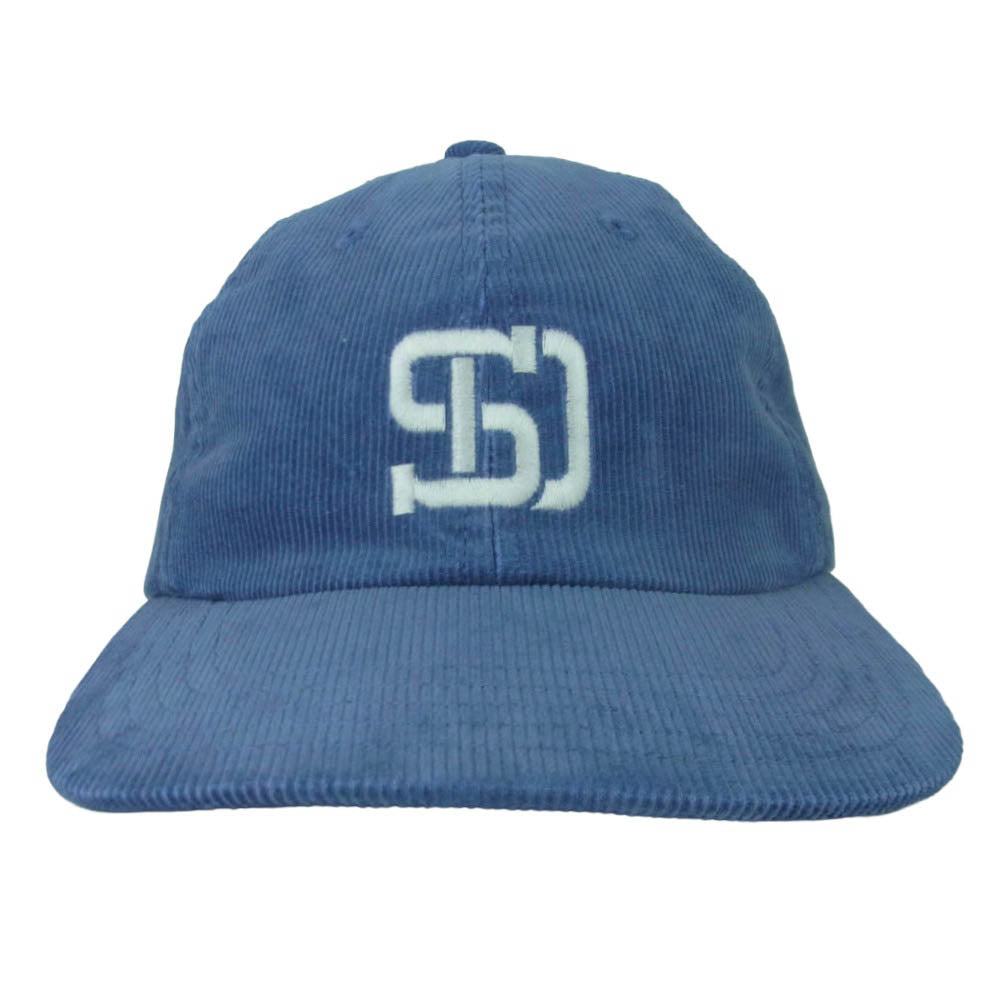 STANDARD CALIFORNIA スタンダードカリフォルニア Corduroy Logo Baseball Cap コーデュロイ ロゴ ベースボール キャップ 帽子 ブルー系 サイズ表記なし【極上美品】【中古】