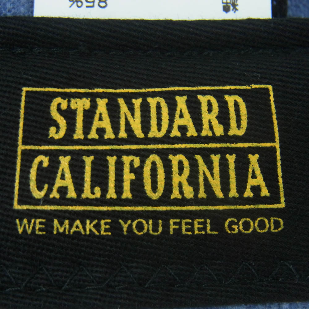 STANDARD CALIFORNIA スタンダードカリフォルニア Corduroy Logo Baseball Cap コーデュロイ ロゴ ベースボール キャップ 帽子 ブルー系 サイズ表記なし【極上美品】【中古】
