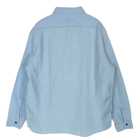 STANDARD CALIFORNIA スタンダードカリフォルニア SD Chambray Shirt シャンブレー 長袖 シャツ ライトブルー系 L【中古】