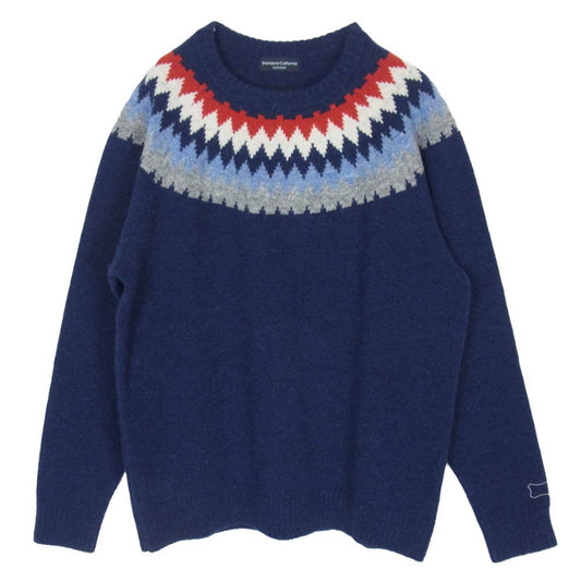 STANDARD CALIFORNIA スタンダードカリフォルニア SD NORDIC SWEATER ノルディック セーター ニット ネイビー系 M【極上美品】【中古】