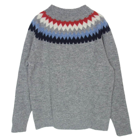 STANDARD CALIFORNIA スタンダードカリフォルニア SD NORDIC SWEATER ノルディック セーター ニット グレー系 M【極上美品】【中古】