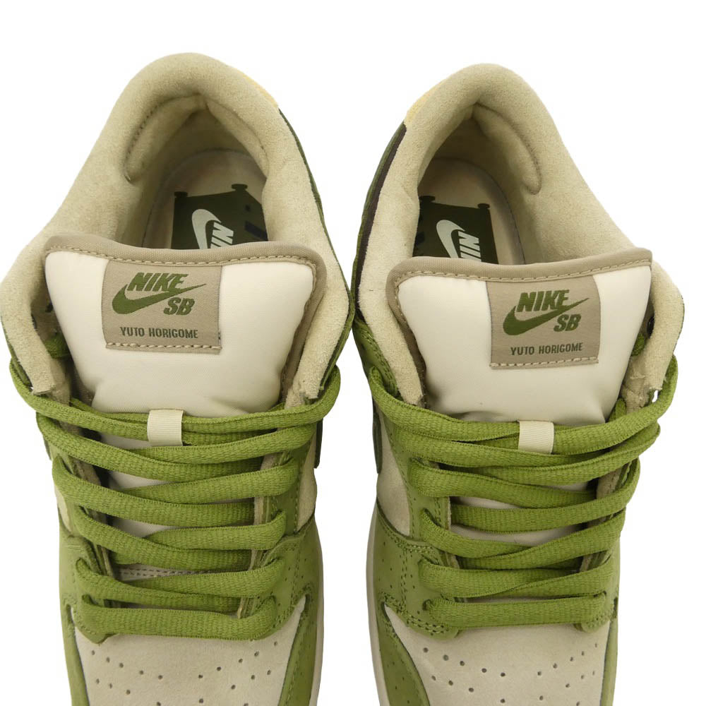 NIKE ナイキ HF8022-300 × Yuto Horigome SB Dunk Low 堀米雄斗 SB ダンク ロー スニーカー モスグリーン系 ベージュ系 27.5cm【中古】