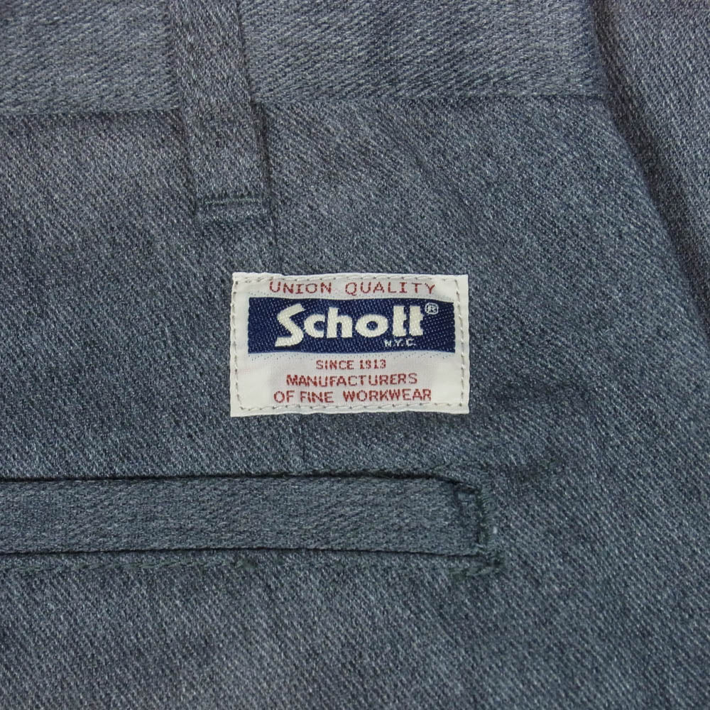 schott ショット 3116037 TC 2タック ワイド ワークパンツ グレー系 L【中古】