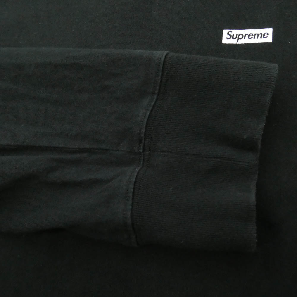 Supreme シュプリーム 17AW Metallic Box Logo L/S Tee メタリック ボックスロゴ 長袖 Tシャツ カットソー ブラック系 L【中古】