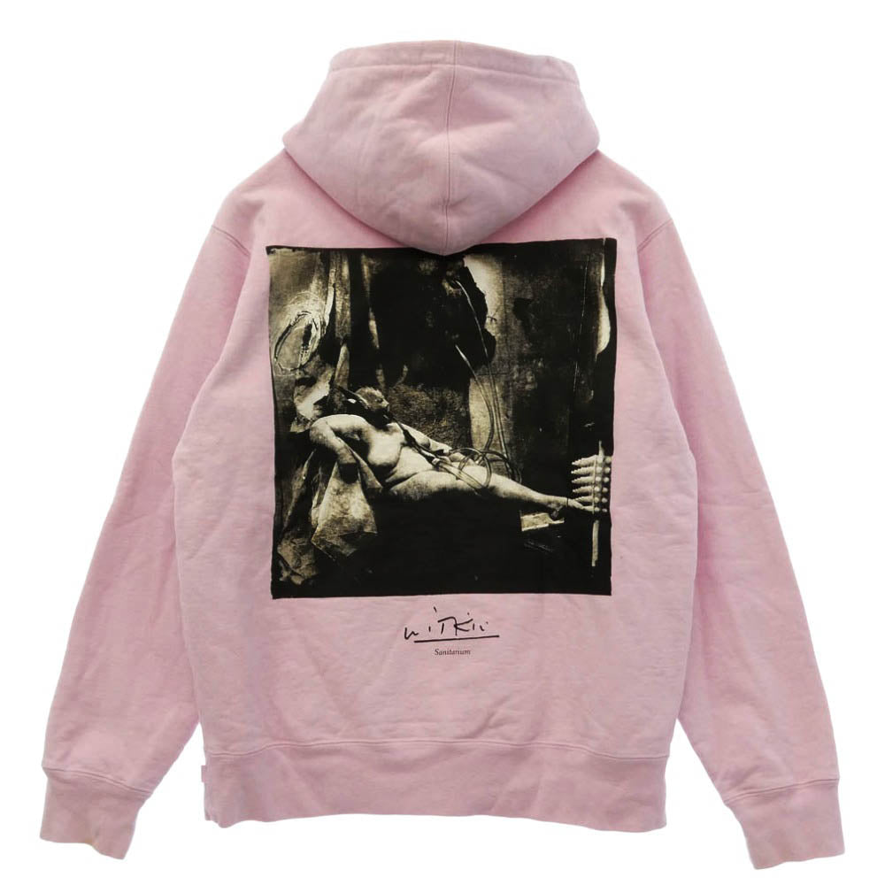 Supreme シュプリーム 20AW x Joel Peter Witkin ジョエル ピーターウィトキン Sanitarium Hooded Sweatshirt サニタリウム フーデッド プルオーバー パーカー ピンク系 L【中古】