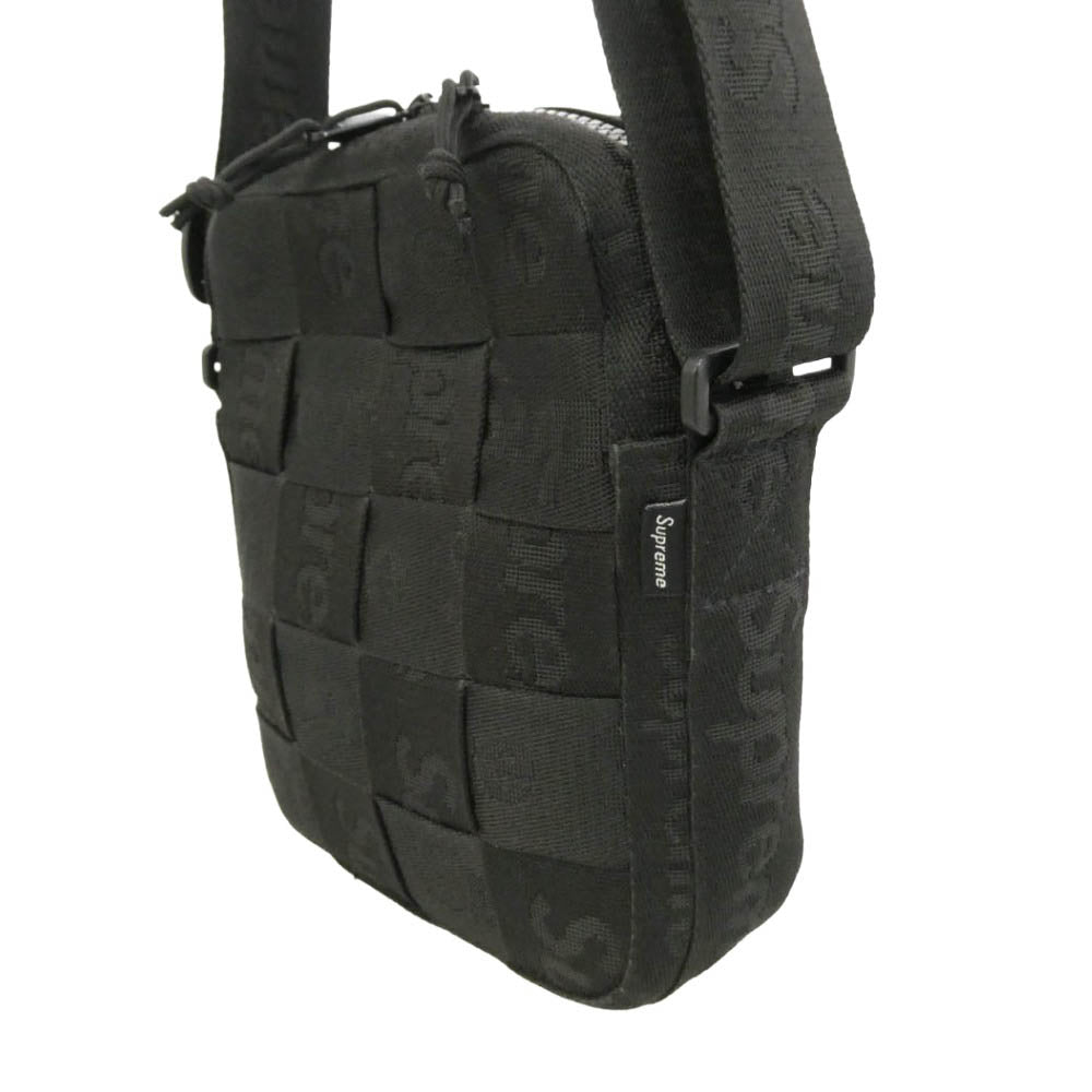 Supreme シュプリーム Woven Shoulder Bag ウーブン ショルダーバッグ ブラック系【中古】